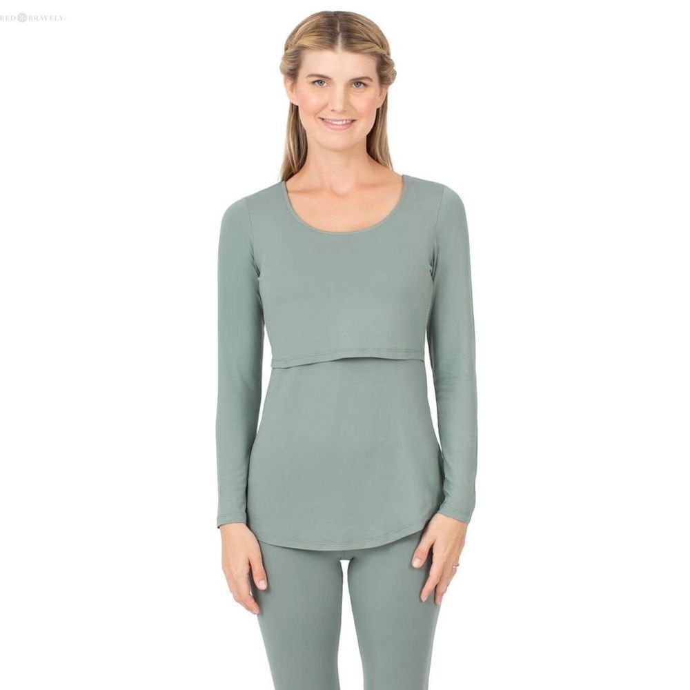 Kindred Bravely Soft Green Nursing Top
